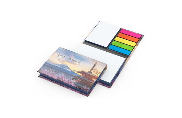 Haftnotiz-Set Wien Innenteil schwarz 100/25 Haftzettel Farbschnitt