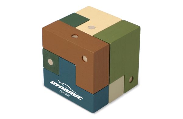 InSideOut Holzwürfel think iq puzzle, neon sortiment