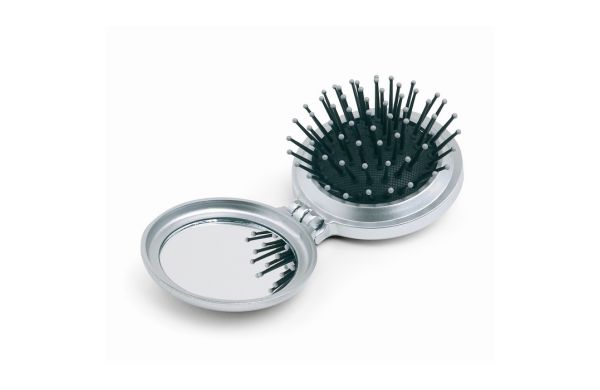 B BEAUTY Haarbürste mit Spiegel - silber