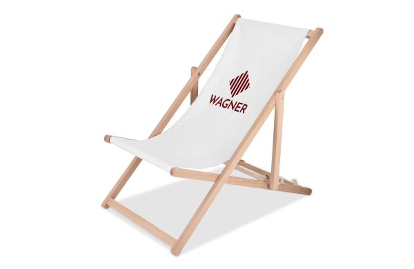Klappbare Sublimations Liegestuhl, weiss