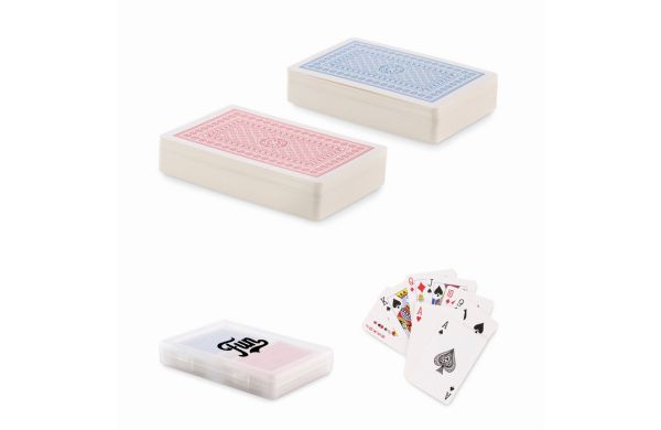 PLAYCARD Klassisches Spielkarten-Set, transparent