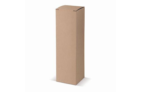 Kleiner Geschenkkarton für Flaschen und Becher, braun