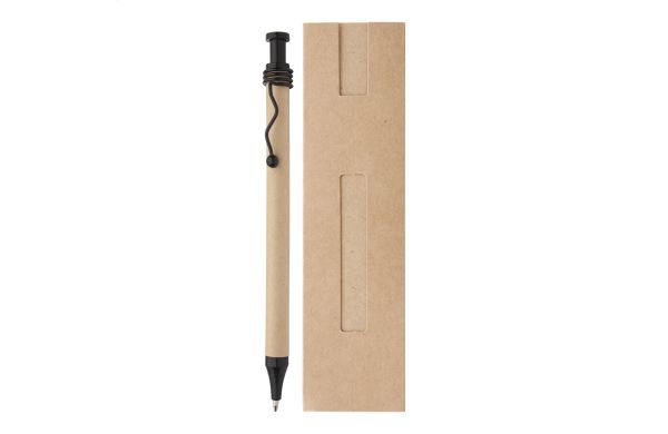 Kugelschreiber Natura, beige/schwarz
