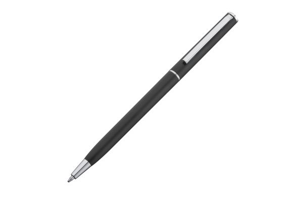 Kugelschreiber in schlanker Form  - schwarz