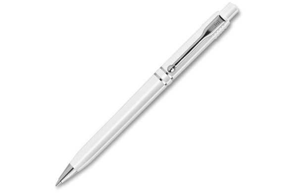 Kugelschreiber Raja Chrome hardcolour, weiss