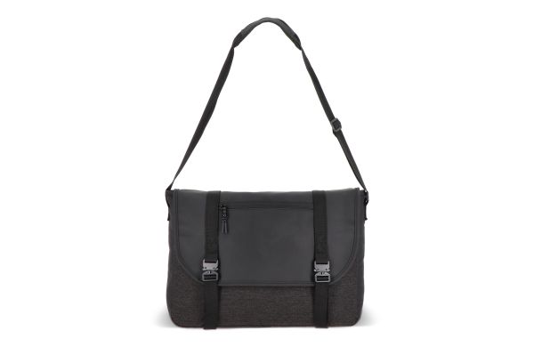Laptop-Messenger-Tasche Liam RPET 12L, schwarz