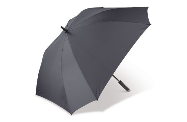Luxus 27” quadratischer Regenschirm mit automatischer Öffnung, schwarz