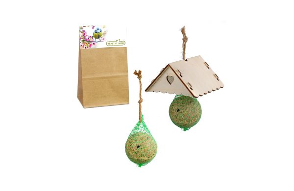 Meisenknödel mit Dach, Lasergravur