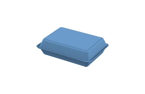 Menübox "ToGo" XL, ohne Trennstege, blau