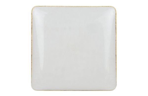 Metall Pin, quadratisch 15x15mm, gold satin