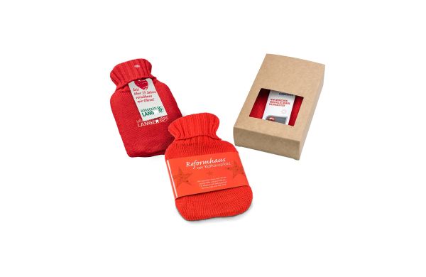Mini-Wärmflasche, Banderole