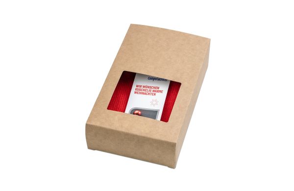 Mini-Wärmflasche, Werbekarte