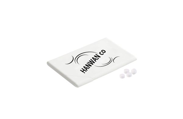 Minzfarbene Kreditkarte weiß, Weiß