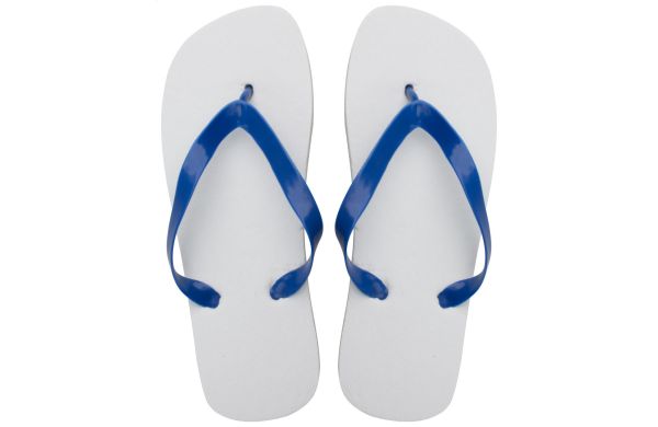 Mirgo Strandpantoffeln, dunkelblau/weiss, 36-38