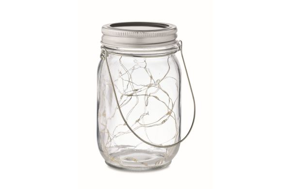 POT LAMP Solar-Licht im Glas - transparent