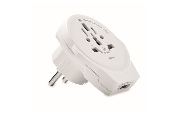 WORLD TO EUROPE Skross World to Europe USB - weiß