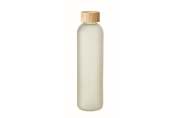 LOM Glasflasche Subli 650ml - transparent weiß