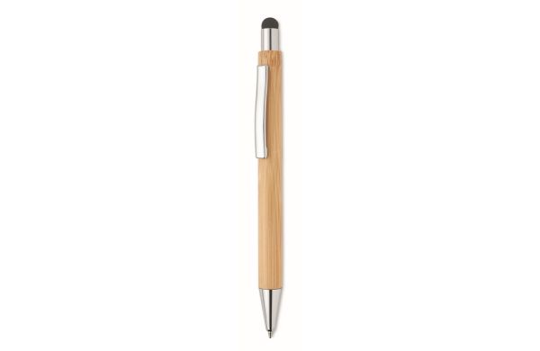 BAYBA Druckkugelschreiber mit Stylus - holzfarben
