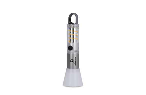 Multifunktions-Taschenlampe aus recycelten Materialien, silber