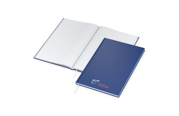 Notizbuch Note-Book Ecken spitz Hardcover matt-farbig - kariert