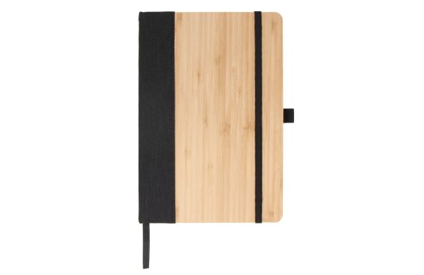 Notizbuch bamboo & R-PET A5, schwarz