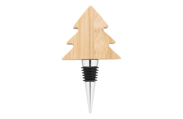 Ortega Weinverschluss mit Weihnachtsmotiv, natur