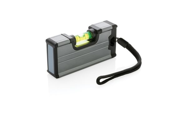 Wasserwaage im Taschenformat mit Magnet/grau