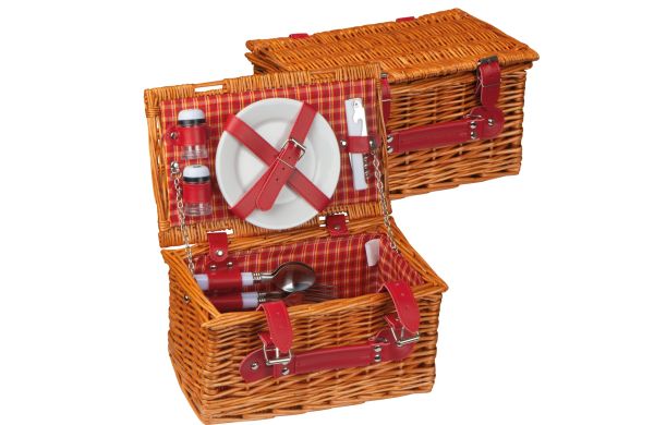 Picknickkorb für 2 Personen - braun