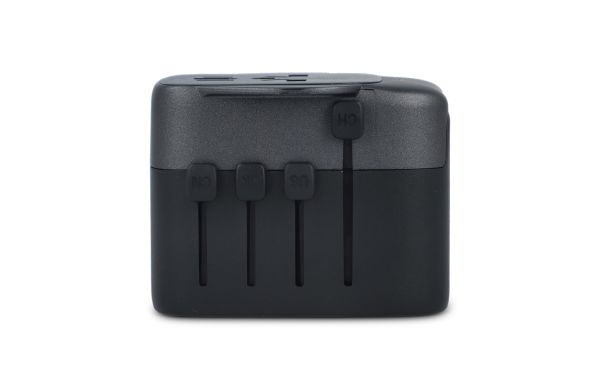 PowerPro Reiseadapter aus recyceltem Kunststoff