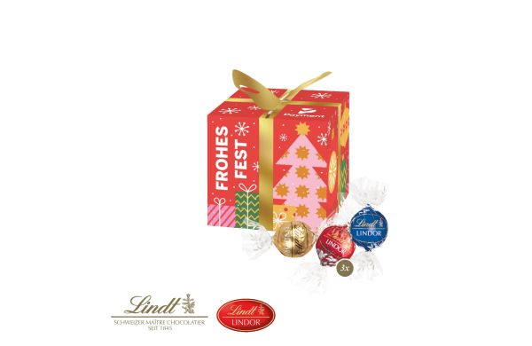 Präsent "Feine Bescherung" mit Lindor Pralinés