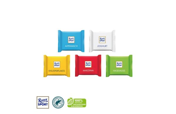 Ritter SPORT Mini mit Werbebanderole