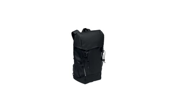 RPET-Rucksack 15L, Schwarz
