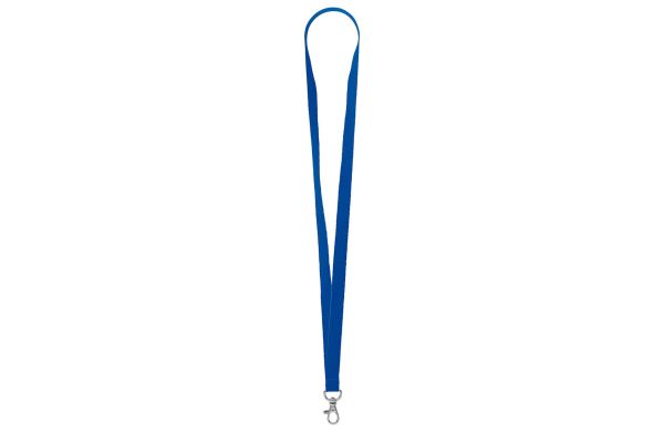 SchlüB-Lanyard Standard_ 15 mm_ blau