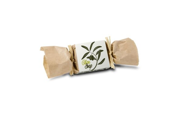 Seife 30 Gramm mit Olivenduft, liebevoll und nachhaltig verpackt