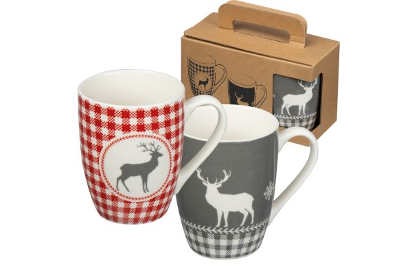 Set aus 2 Weihnachtstassen