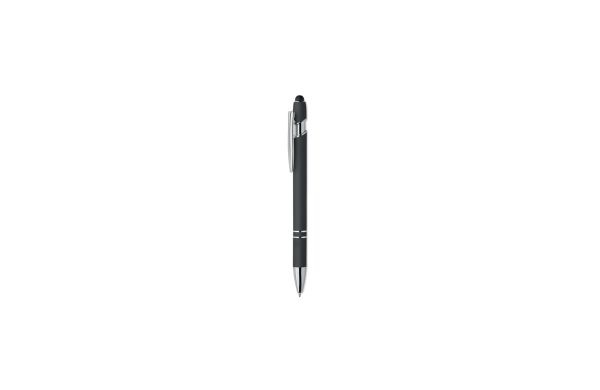 SIPARO Druckkugelschreiber mit Stylus, schwarz