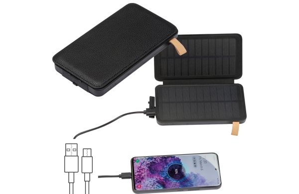 Solarpowerbank 8000 mAh - schwarz