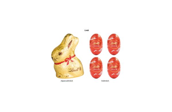 Standbodenbox, Lindt Minieier und Osterhase