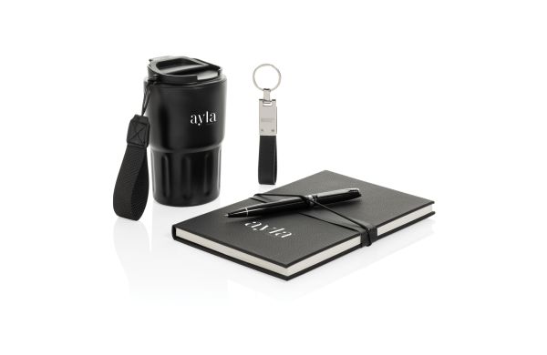 Swiss Peak RCS Deluxe Business-Set mit Becher, schwarz