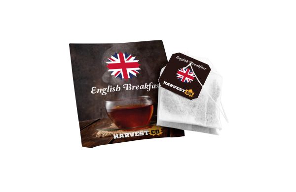 Teebeutel mit eigenem Label, Weiß, English Breakfast