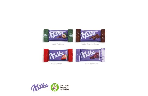 Tisch-Adventskalender mit Milka Schokolade