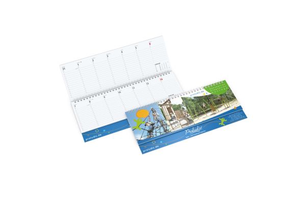 Tisch-Querkalender Signal 1 Woche = 1 Seite 8–20 Uhr