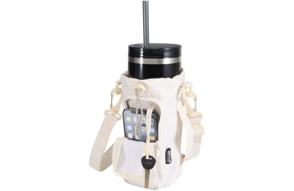 Trip Aware™ Recycelte Reisetasche für Flaschen 2 L, offwhite