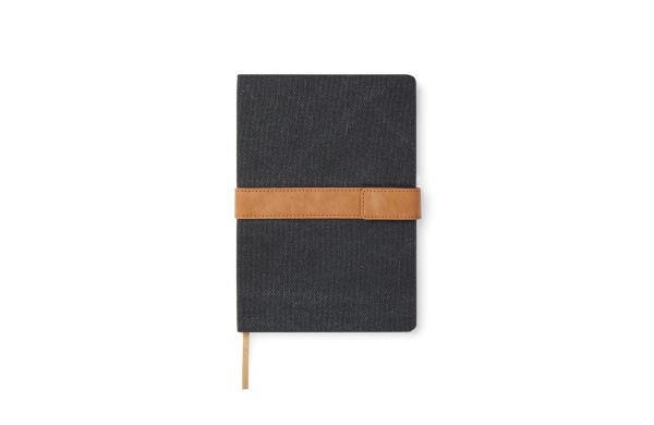 VINGA Bosler Notizbuch aus RCS recyceltem Canvas/schwarz