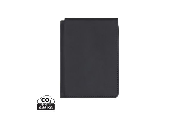 VINGA Baltimore RCS recycelte Polyester-RFID-Reisepasshülle, schwarz