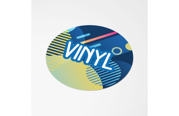 Vinyl Sticker Rund Ø 20 mm, weiss