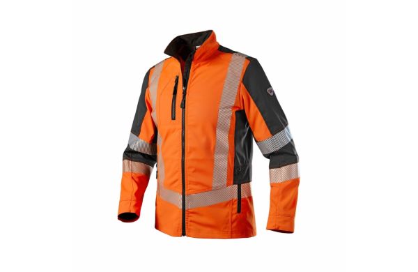 Warnschutz-Stretch-Jacke 20242-844 warnorange-anthrazit 44-46