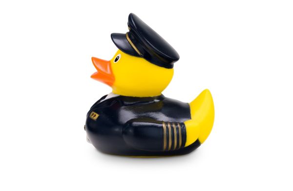 Werbeente Pepe Pilot