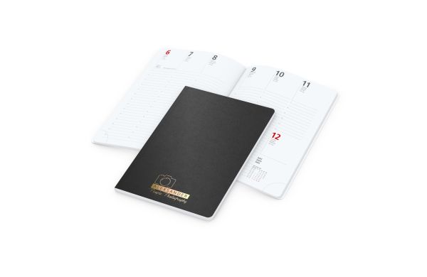 Wochenkalender Prestige-Flexx A5 Naturkarton-Softcover schwarz