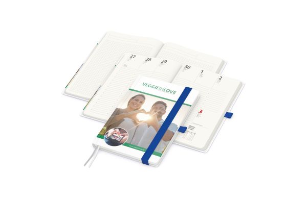 Wochenkalender vorne und Notizen hinten Match-Hybrid Recycling-Inhaltspapier A5 - Recyclingpapier kaschiert